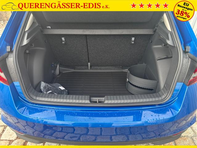 Skoda / Fabia / Blau / / / 130 Jahre 1.0 MPI 80 PS-Virtuelles Cockpit-AppleCarplay-Android-Auto-LED-Klima-Tempomat-R&uuml;ckfahrkamera-DAB-SHZ-15 Alu-sofort, Beispielbilder, ggf. teilweise mit Sonderausstattung