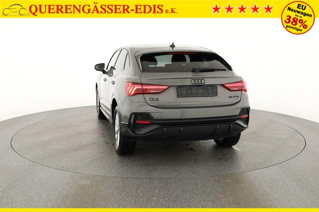 Audi Q3 Sportback 45 TFSI quattro S line qu S-LINE, AHK, Optik schwarz, Navi, Kamera, el. Klappe 