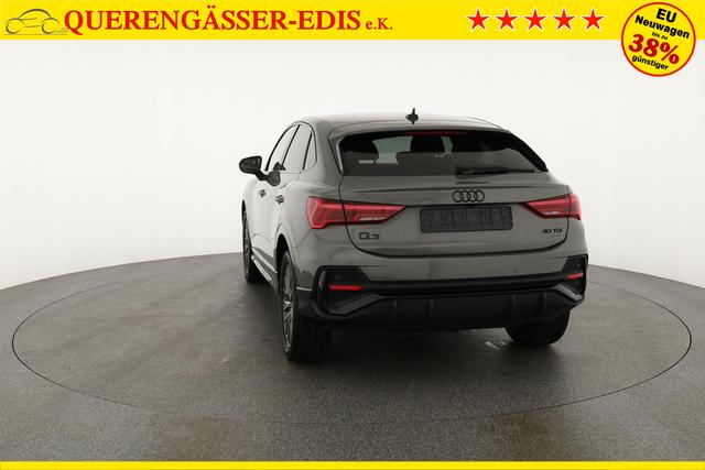 Audi Q3 Sportback 40 TDI quattro S line qu S-LINE, AHK, 19-Zoll, Optik schwarz, Navi, Kamera, el. Klappe 