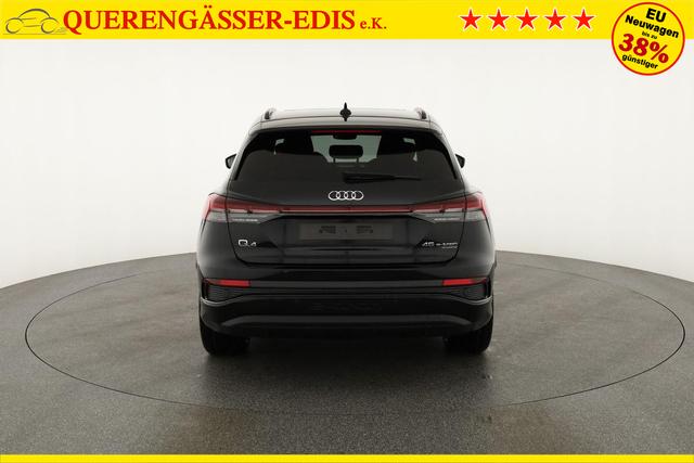 Audi Q4 e-tron 45 basis quattro S-LINE, Pano, AHK, 20-Zoll, Matrix, Optikpaket schwarz 