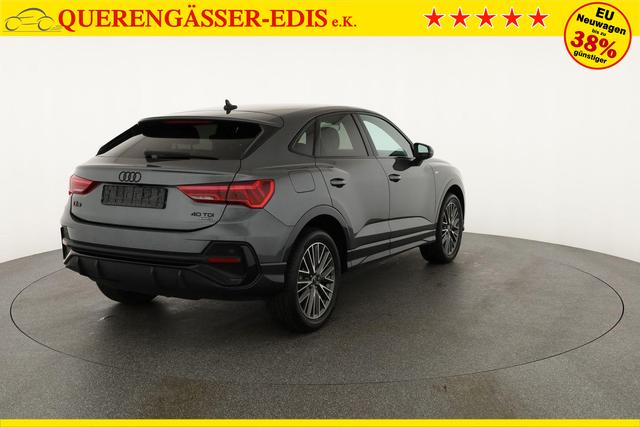 Audi Q3 Sportback 40 TDI quattro S line qu S-LINE, AHK, 19-Zoll, Optik schwarz, Navi, Kamera, el. Klappe, 4-J. Garantie 