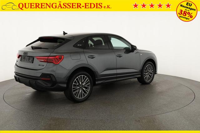 Audi Q3 Sportback 40 TDI quattro S line qu S-LINE, AHK, 19-Zoll, Optik schwarz, Navi, Kamera, el. Klappe, 4-J. Garantie 