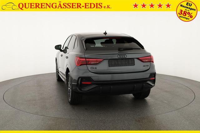 Audi Q3 Sportback 40 TDI quattro S line qu S-LINE, AHK, 19-Zoll, Optik schwarz, Navi, Kamera, el. Klappe, 4-J. Garantie 