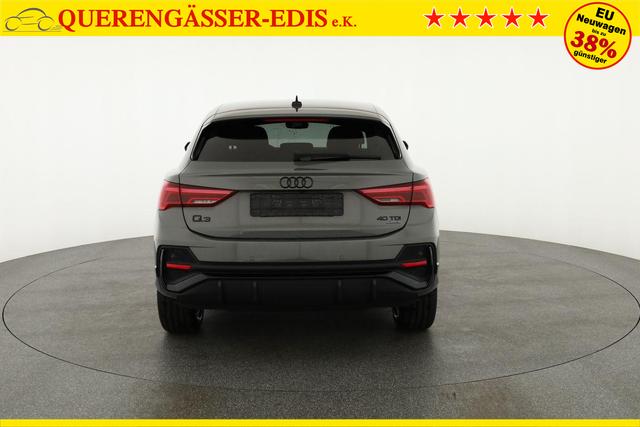 Audi Q3 Sportback 40 TDI quattro S line qu S-LINE, AHK, Optik schwarz, Navi, Kamera, el. Klappe, 4-J. Garantie 