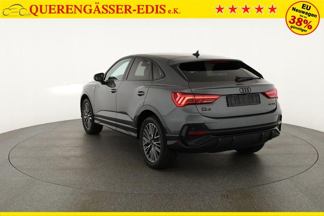 Audi Q3 Sportback 45 TFSI quattro S line qu S-LINE, AHK, 19-Zoll, Optik schwarz, Navi, Kamera, el. Klappe 