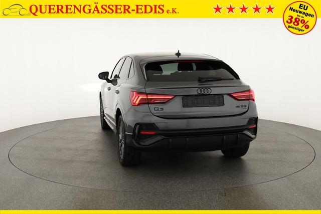 Audi Q3 Sportback 45 TFSI quattro S line qu S-LINE, AHK, 19-Zoll, Optik schwarz, Navi, Kamera, el. Klappe 