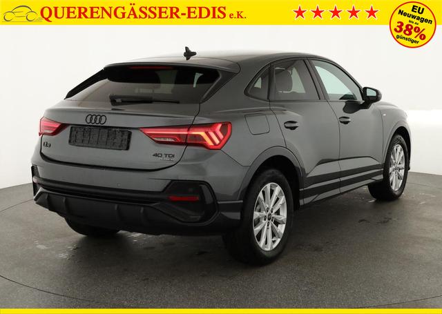 Audi Q3 Sportback 40 TDI quattro S line qu S-LINE, AHK, Optik schwarz, Navi, Kamera, el. Klappe, 4-J. Garantie 