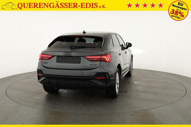 Audi Q3 Sportback 40 TDI quattro S line qu S-LINE, AHK, Optik schwarz, Navi, Kamera, el. Klappe, 4-J. Garantie 