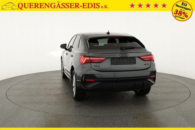 Audi Q3 Sportback 40 TDI quattro S line qu S-LINE, AHK, Optik schwarz, Navi, Kamera, el. Klappe, 4-J. Garantie 