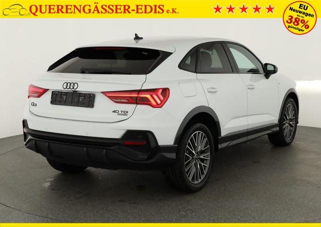 Audi Q3 Sportback 40 TDI quattro S line qu S-LINE, AHK, 19-Zoll, Optik schwarz, Navi, Kamera, el. Klappe 