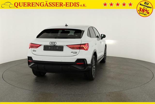 Audi Q3 Sportback 40 TDI quattro S line qu S-LINE, AHK, 19-Zoll, Optik schwarz, Navi, Kamera, el. Klappe 