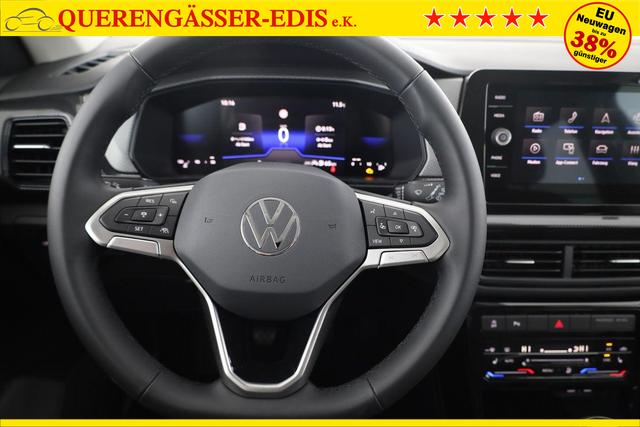 Volkswagen T-Cross 1.0 TSI 85 kW Life Life, AHK, Side, Kamera, 17-Zoll, Winterpaket, Climatronic 