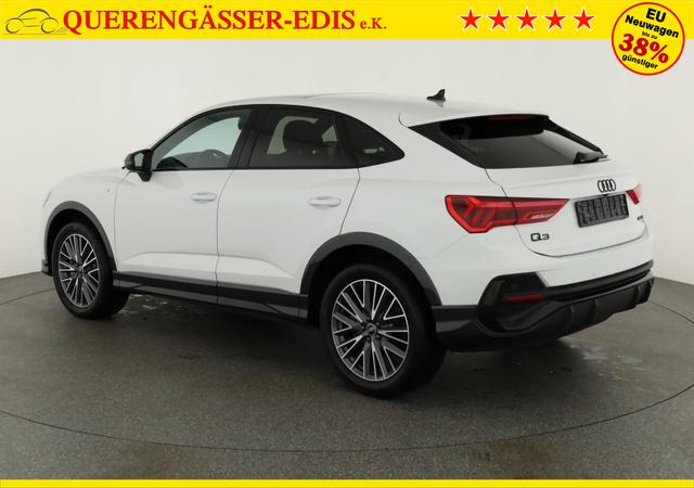 Audi Q3 Sportback 45 TFSI quattro S line qu S-LINE, Pano, AHK, 19-Zoll, Optik schwarz, Navi, Kamera, el. Klappe, 4-J. Garantie 
