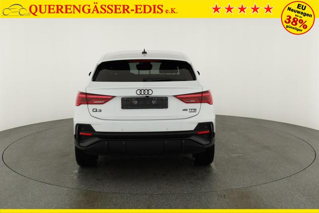 Audi Q3 Sportback 45 TFSI quattro S line qu S-LINE, Pano, AHK, 19-Zoll, Optik schwarz, Navi, Kamera, el. Klappe, 4-J. Garantie 