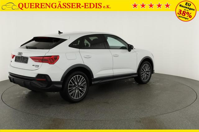 Audi Q3 Sportback 45 TFSI quattro S line qu S-LINE, Pano, AHK, 19-Zoll, Optik schwarz, Navi, Kamera, el. Klappe, 4-J. Garantie 