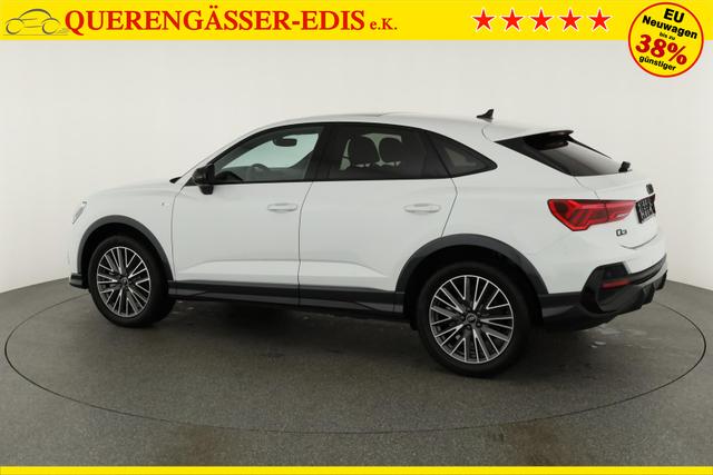 Audi Q3 Sportback 45 TFSI quattro S line qu S-LINE, Pano, AHK, 19-Zoll, Optik schwarz, Navi, Kamera, el. Klappe, 4-J. Garantie 