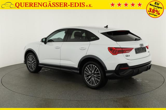 Audi Q3 Sportback 45 TFSI quattro S line qu S-LINE, Pano, AHK, 19-Zoll, Optik schwarz, Navi, Kamera, el. Klappe, 4-J. Garantie 