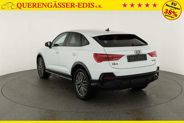 Audi Q3 Sportback 45 TFSI quattro S line qu S-LINE, Pano, AHK, 19-Zoll, Optik schwarz, Navi, Kamera, el. Klappe, 4-J. Garantie 