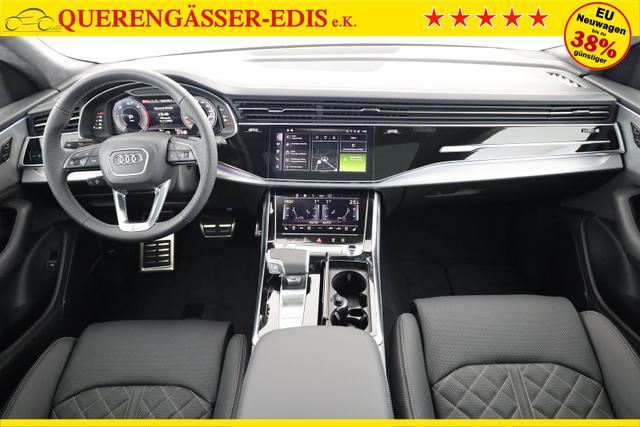 Audi Q8 50 TDI quattro qu S-LINE, Luft, Pano, B&O, 23-Zoll, AHK, Leder, AreaView, Optik schwarz 
