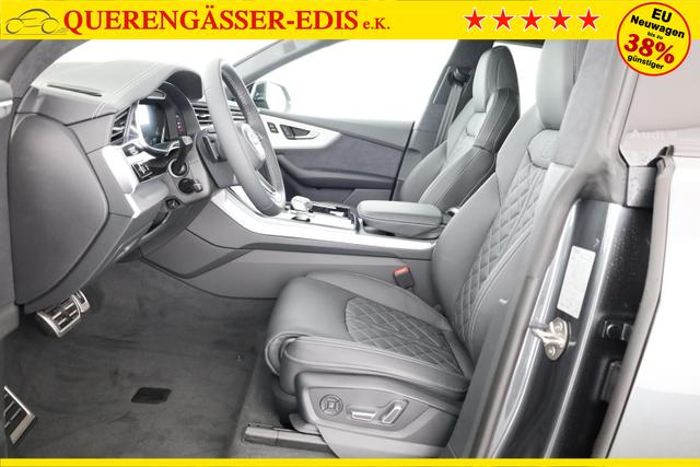 Audi Q8 50 TDI quattro qu S-LINE, Luft, Pano, B&O, 23-Zoll, AHK, Leder, AreaView, Optik schwarz 