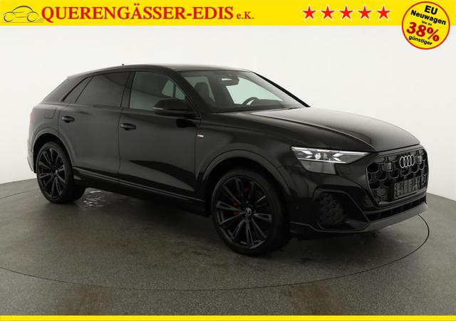 Audi Q8 50 TDI quattro qu S-LINE, Standheizung, HuD, Luft, Pano, B&O, 23-Zoll, AHK, Leder, AreaView, Optik schwarz 