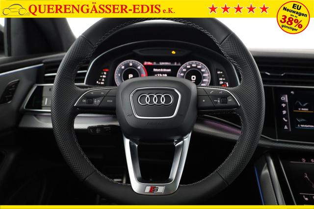 Audi Q8 50 TDI quattro qu S-LINE, Standheizung, HuD, Luft, Pano, B&O, 23-Zoll, AHK, Leder, AreaView, Optik schwarz 
