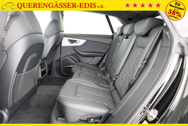 Audi Q8 50 TDI quattro qu S-LINE, Standheizung, HuD, Luft, Pano, B&O, 23-Zoll, AHK, Leder, AreaView, Optik schwarz 