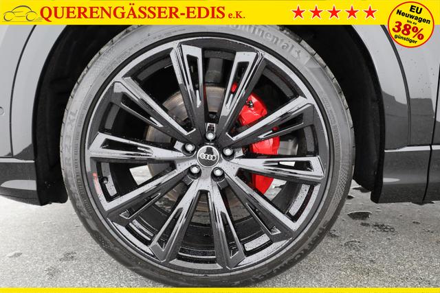 Audi Q8 50 TDI quattro qu S-LINE, Standheizung, HuD, Luft, Pano, B&O, 23-Zoll, AHK, Leder, AreaView, Optik schwarz 
