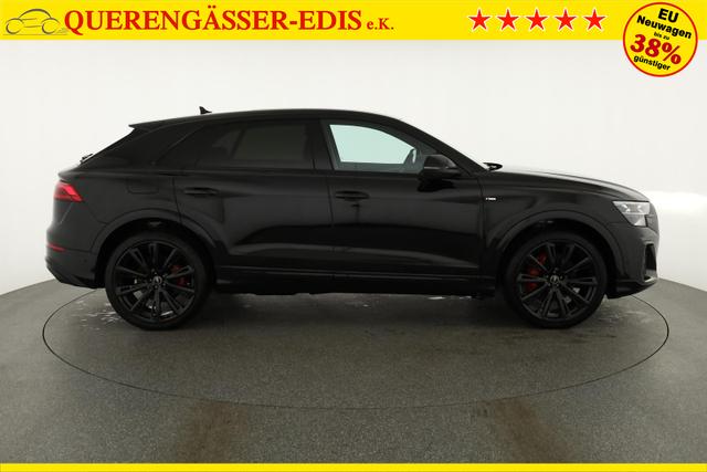 Audi Q8 50 TDI quattro qu S-LINE, Standheizung, HuD, Luft, Pano, B&O, 23-Zoll, AHK, Leder, AreaView, Optik schwarz 