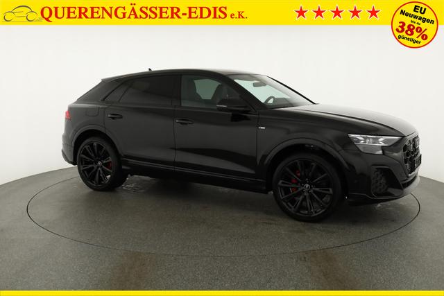 Audi Q8 50 TDI quattro qu S-LINE, Standheizung, HuD, Luft, Pano, B&O, 23-Zoll, AHK, Leder, AreaView, Optik schwarz 