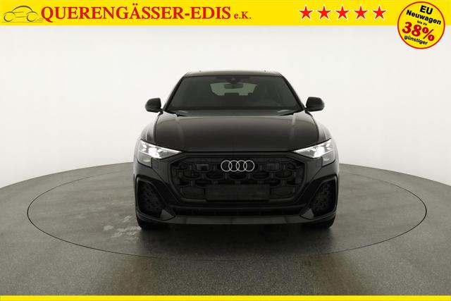 Audi Q8 50 TDI quattro qu S-LINE, Standheizung, HuD, Luft, Pano, B&O, 23-Zoll, AHK, Leder, AreaView, Optik schwarz 