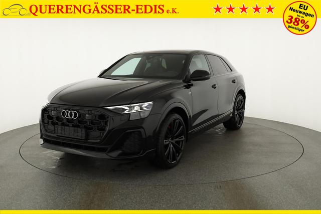 Audi Q8 50 TDI quattro qu S-LINE, Standheizung, HuD, Luft, Pano, B&O, 23-Zoll, AHK, Leder, AreaView, Optik schwarz 