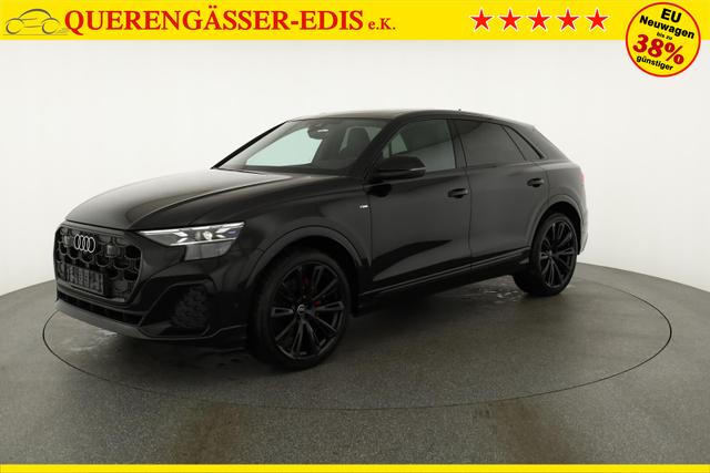 Audi Q8 50 TDI quattro qu S-LINE, Standheizung, HuD, Luft, Pano, B&O, 23-Zoll, AHK, Leder, AreaView, Optik schwarz 