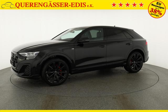 Audi Q8 50 TDI quattro qu S-LINE, Standheizung, HuD, Luft, Pano, B&O, 23-Zoll, AHK, Leder, AreaView, Optik schwarz 