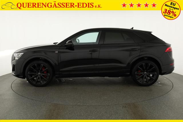 Audi Q8 50 TDI quattro qu S-LINE, Standheizung, HuD, Luft, Pano, B&O, 23-Zoll, AHK, Leder, AreaView, Optik schwarz 