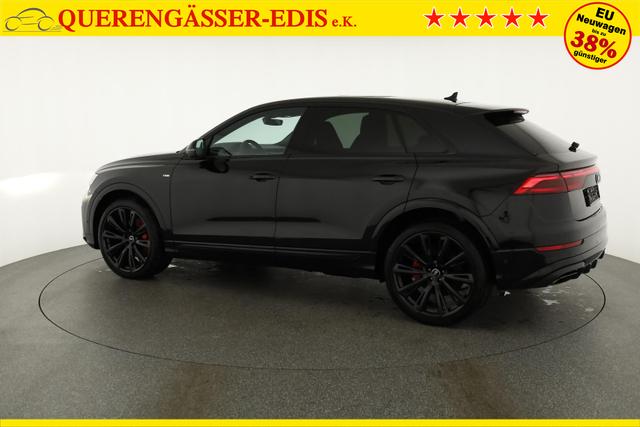 Audi Q8 50 TDI quattro qu S-LINE, Standheizung, HuD, Luft, Pano, B&O, 23-Zoll, AHK, Leder, AreaView, Optik schwarz 