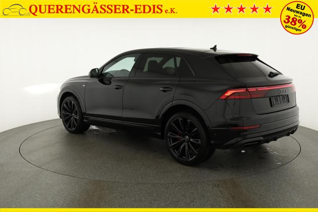 Audi Q8 50 TDI quattro qu S-LINE, Standheizung, HuD, Luft, Pano, B&O, 23-Zoll, AHK, Leder, AreaView, Optik schwarz 