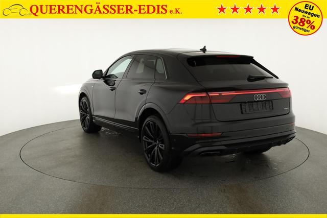 Audi Q8 50 TDI quattro qu S-LINE, Standheizung, HuD, Luft, Pano, B&O, 23-Zoll, AHK, Leder, AreaView, Optik schwarz 