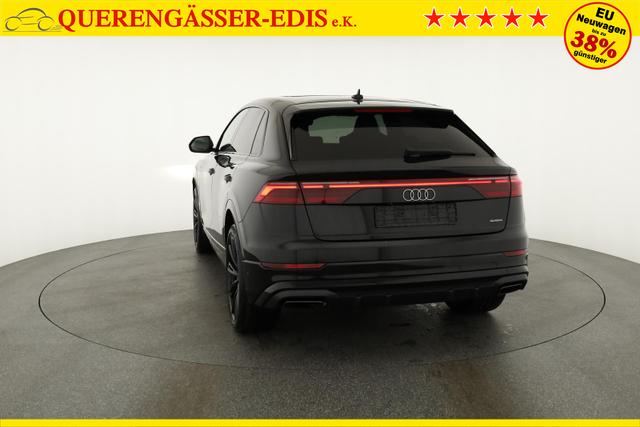 Audi Q8 50 TDI quattro qu S-LINE, Standheizung, HuD, Luft, Pano, B&O, 23-Zoll, AHK, Leder, AreaView, Optik schwarz 