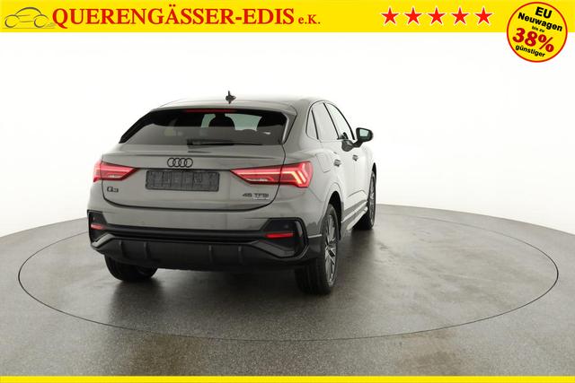 Audi Q3 Sportback 45 TFSI quattro S line qu S-LINE, AHK, 19-Zoll, Optik schwarz, Navi, Kamera, el. Klappe 