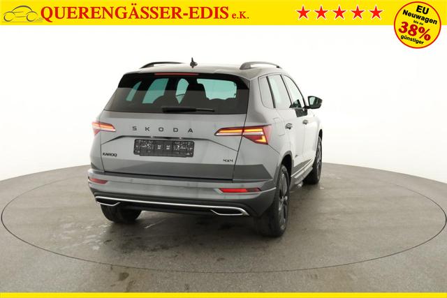 Skoda Karoq Sportline 4x4 2.0 TDI DSG Sportline, Pano, AHK, Navi, Matrix, AreaView, Side, Kamera, el. Klappe, FS-beheizbar, Winter 