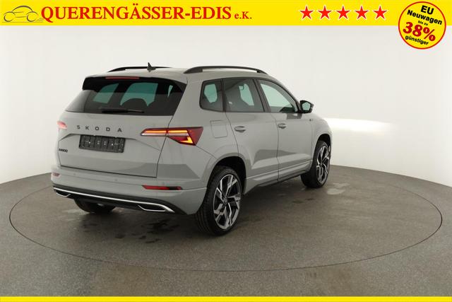 Skoda Karoq Sportline 1.5 TSI DSG Sportline, Pano, AHK, Navi, CANTON, Matrix, AreaView, Side, FS-beheizbar, 19-Zoll 