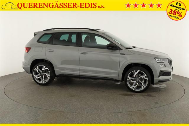 Skoda Karoq Sportline 1.5 TSI DSG Sportline, Pano, AHK, Navi, CANTON, Matrix, AreaView, Side, FS-beheizbar, 19-Zoll 