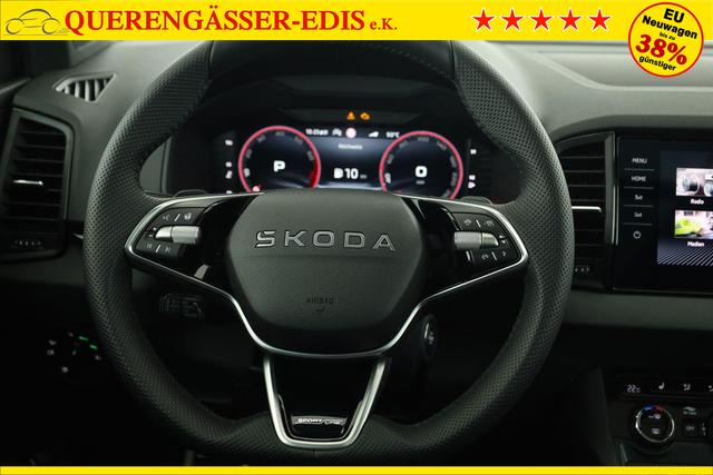 Skoda Karoq Sportline 1.5 TSI DSG Sportline, Pano, AHK, Navi, Matrix, AreaView, Side, FS-beheizbar, Winter, 19-Zoll 