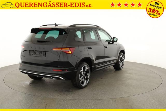 Skoda Karoq Sportline 1.5 TSI DSG Sportline, Pano, AHK, Navi, Matrix, AreaView, Side, FS-beheizbar, Winter, 19-Zoll 