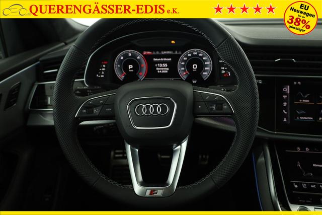 Audi Q8 50 TDI quattro qu S-LINE, Standheizung, HuD, Luft, Pano, B&O, 23-Zoll, AHK, Leder, AreaView, Optik schwarz 