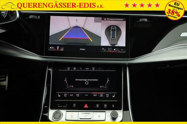 Audi Q8 50 TDI quattro qu S-LINE, Standheizung, HuD, Luft, Pano, B&O, 23-Zoll, AHK, Leder, AreaView, Optik schwarz 