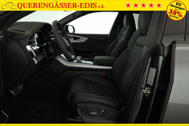 Audi Q8 50 TDI quattro qu S-LINE, Standheizung, HuD, Luft, Pano, B&O, 23-Zoll, AHK, Leder, AreaView, Optik schwarz 