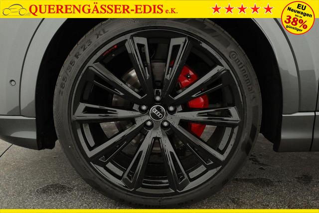 Audi Q8 50 TDI quattro qu S-LINE, Standheizung, HuD, Luft, Pano, B&O, 23-Zoll, AHK, Leder, AreaView, Optik schwarz 