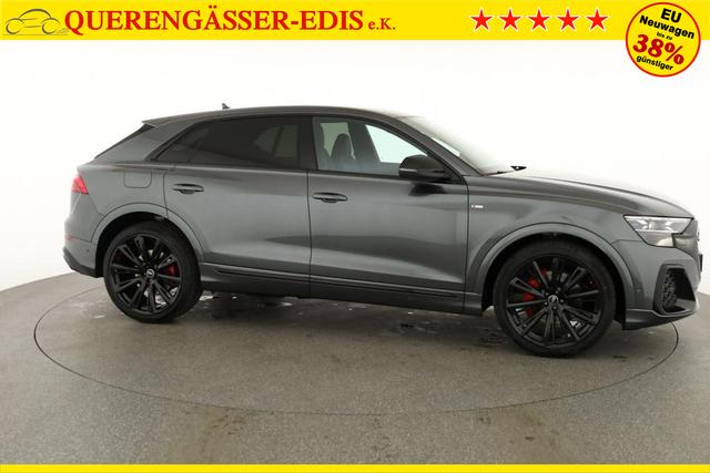 Audi Q8 50 TDI quattro qu S-LINE, Standheizung, HuD, Luft, Pano, B&O, 23-Zoll, AHK, Leder, AreaView, Optik schwarz 